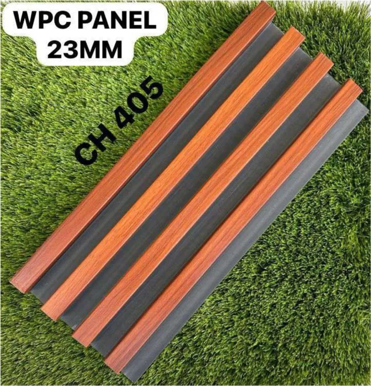 WPC panel CH405 sample in rosewood & graphite