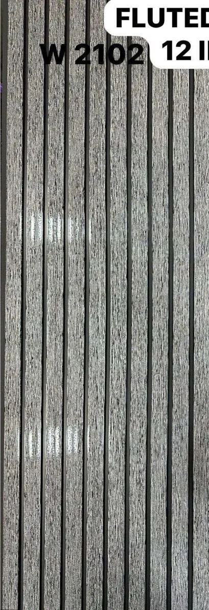 12-inch fluted panel W2102 in silver oak