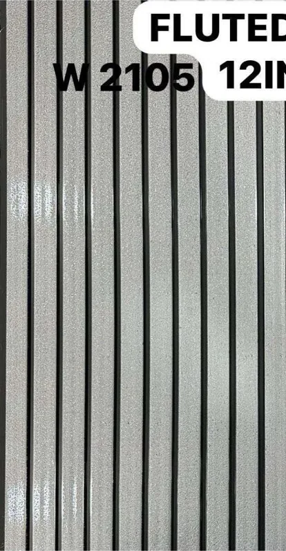 12-inch fluted panel W2105 in pearl grey
