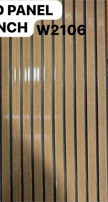 12-inch fluted panel W2106 in gloss teak