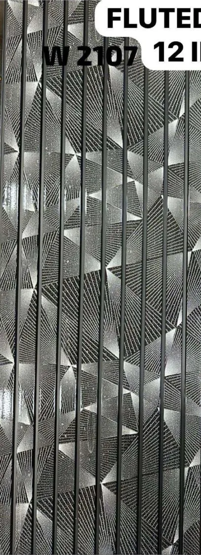 12-inch fluted panel W2107 in prism silver