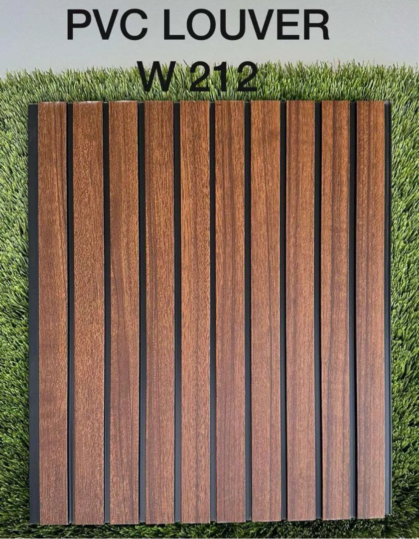 PVC louver panel W212 in rosewood