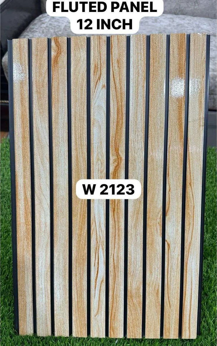 12-inch fluted panel W2123 in sandstone ash