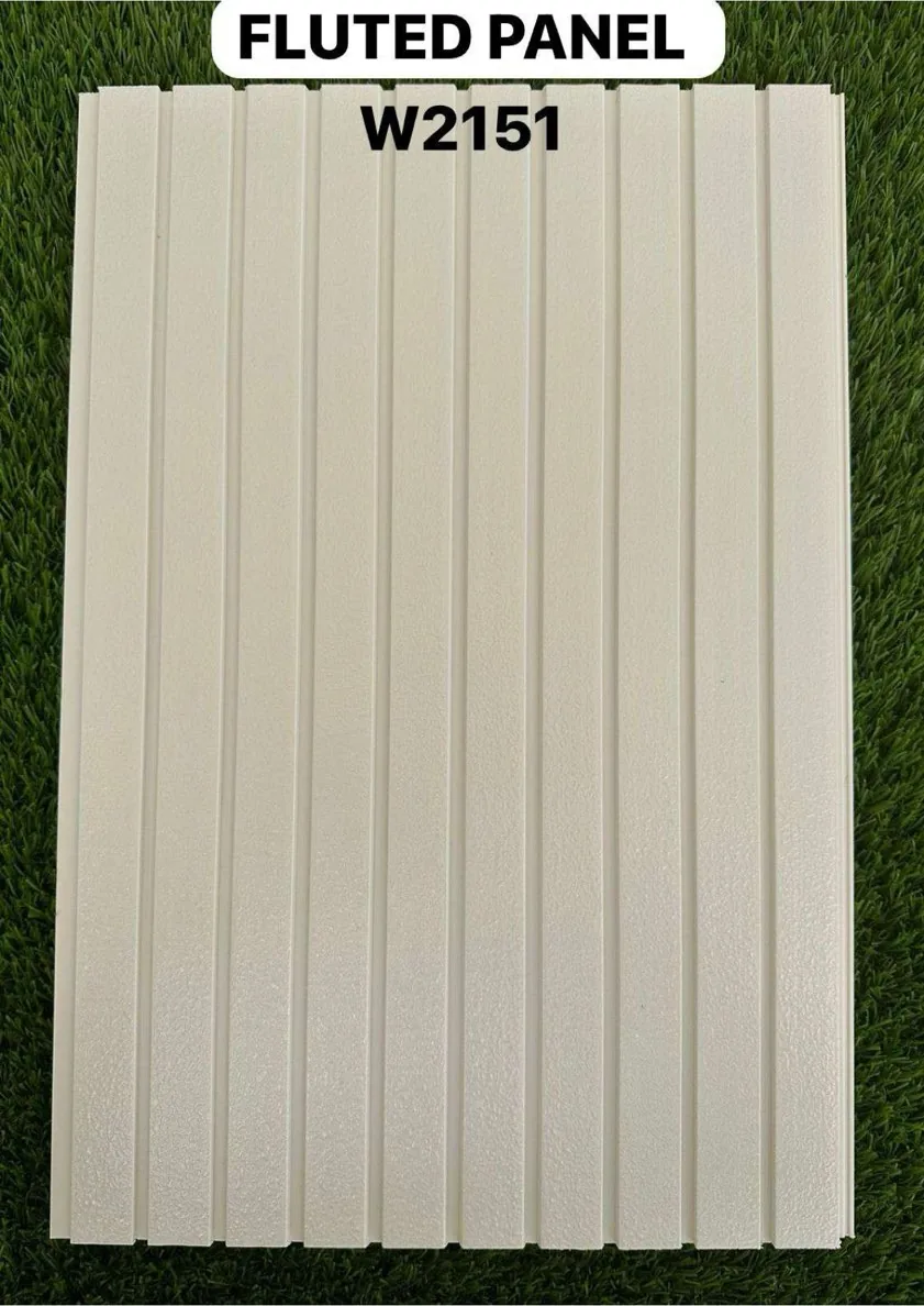 12-inch fluted panel W2151 in ivory