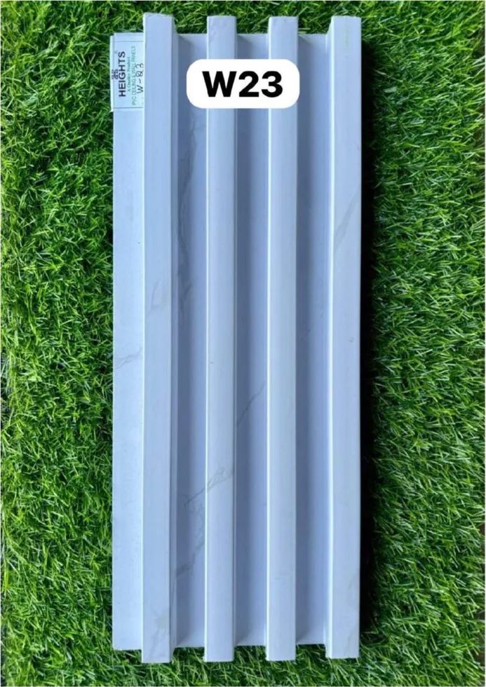 WPC louver W23 sample plank in powder blue