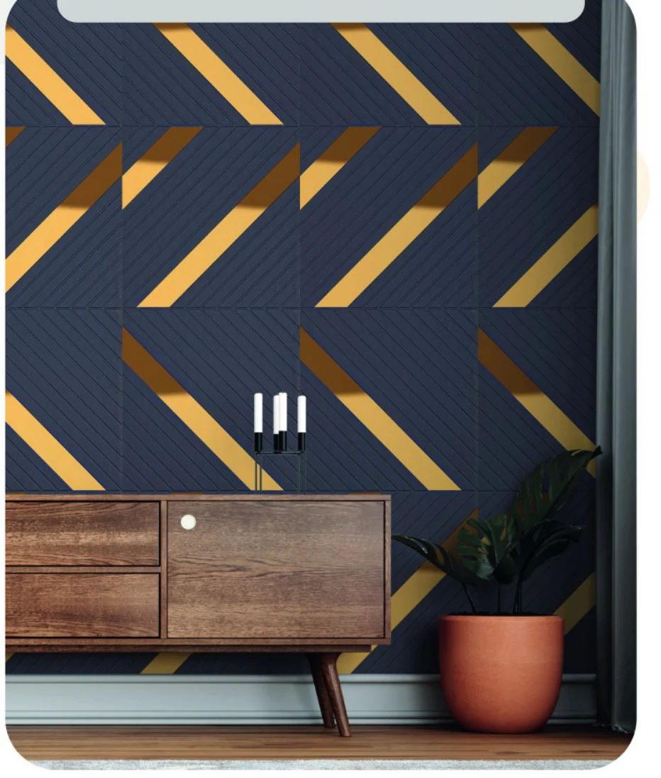Vectra AV06 in Black on a full-height wall