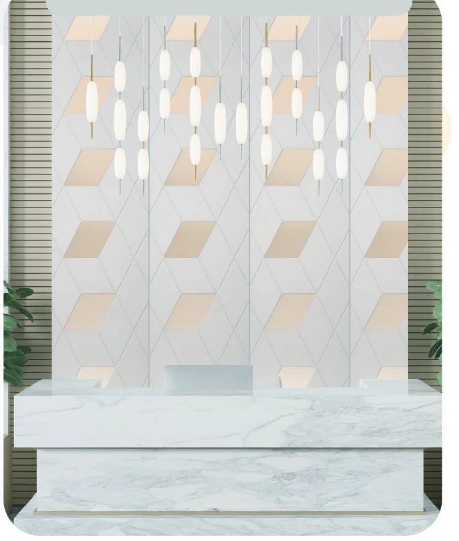 Vectra AV10 in Vogue Grey on a full-height wall