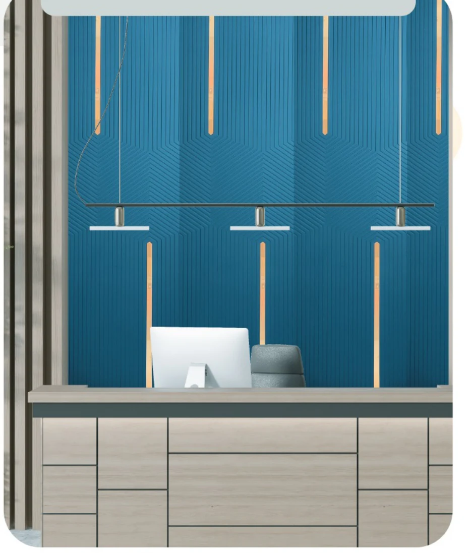 Vectra AV29 in Blue on a full-height wall