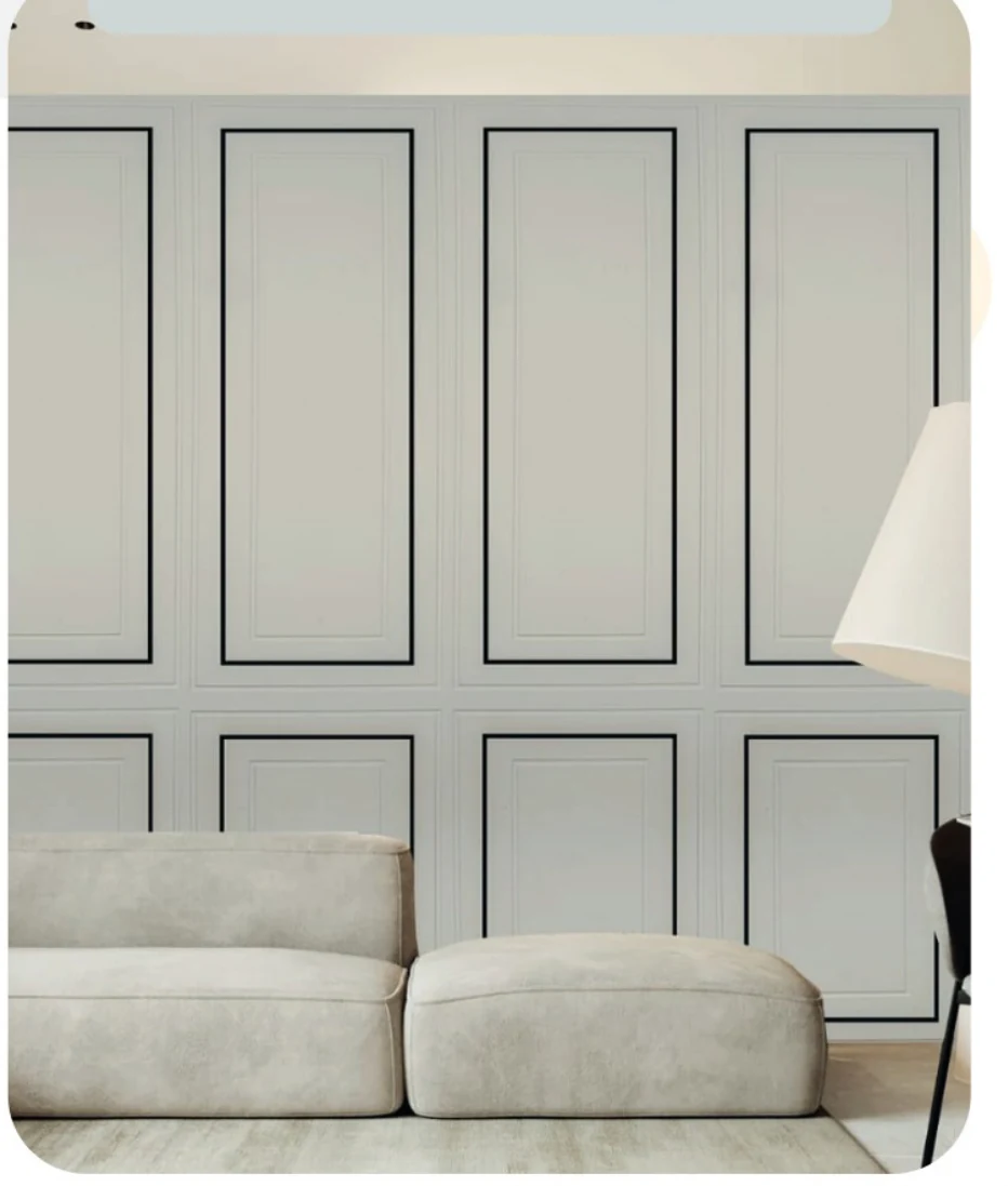 Vectra AV35 in Vogue Grey on a full-height wall