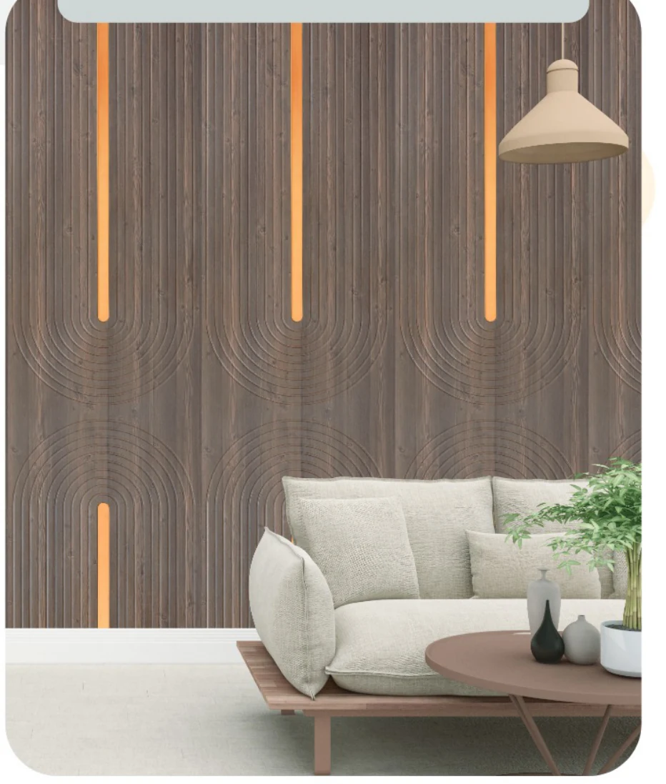 Vectra AV38 in Brown Teak on a full-height wall