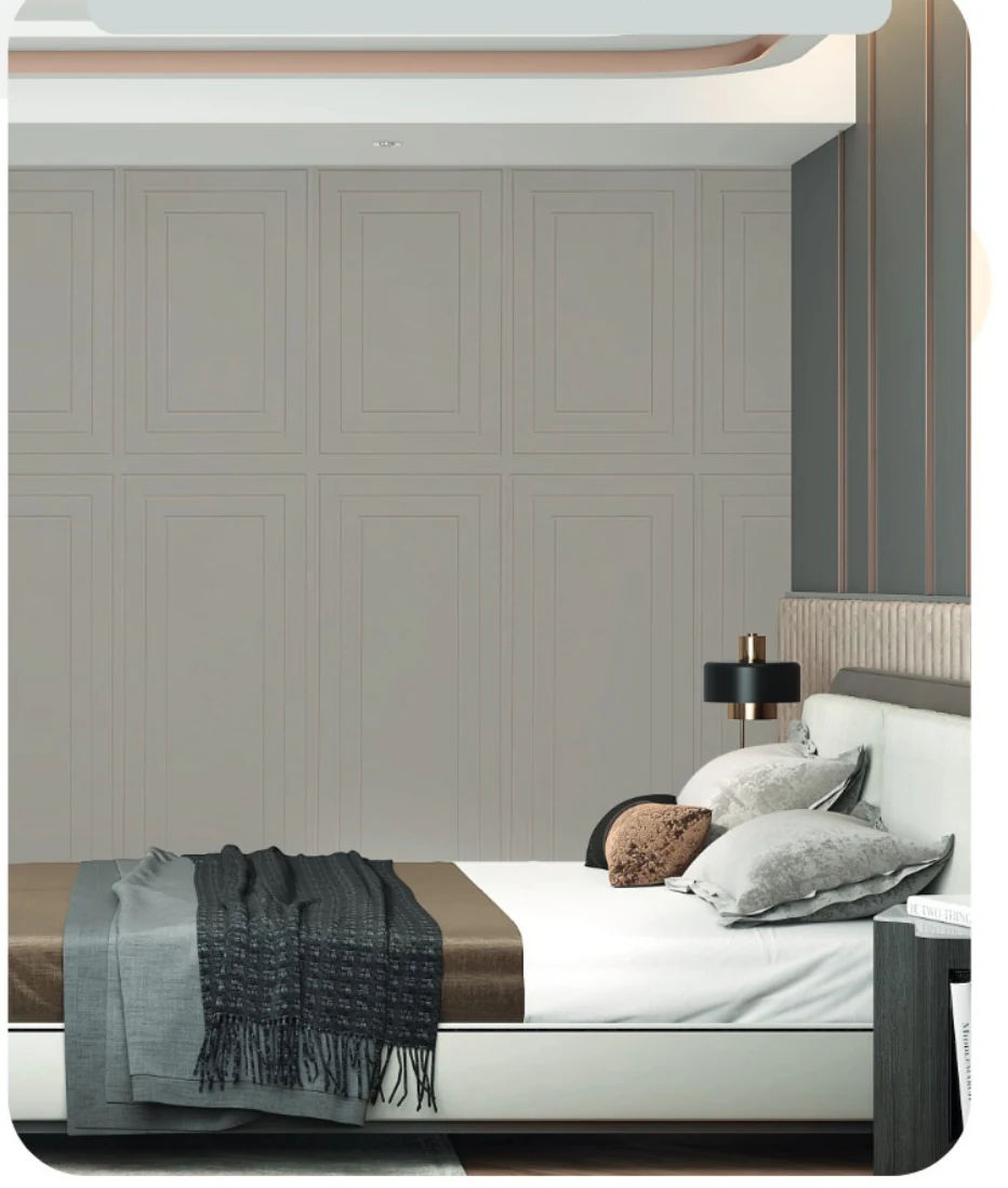 Vectra V18 in Vogue Grey on a full-height wall