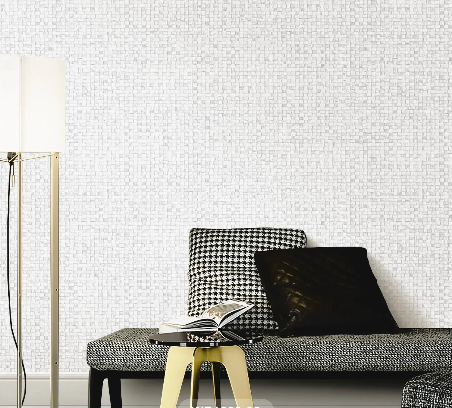 Micro Tile wallpaper in a room setting