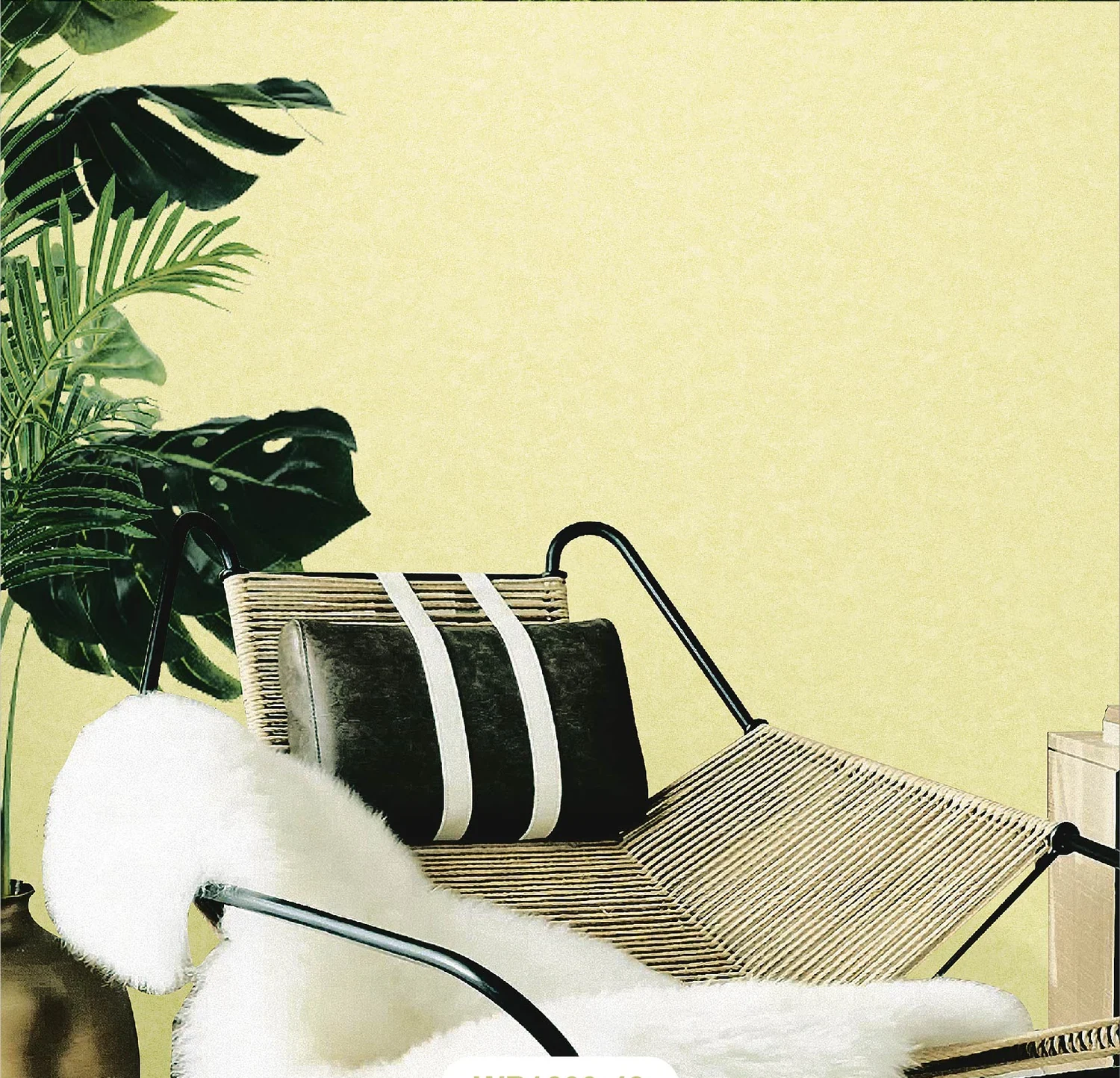 Sanded Plain wallpaper in a room setting